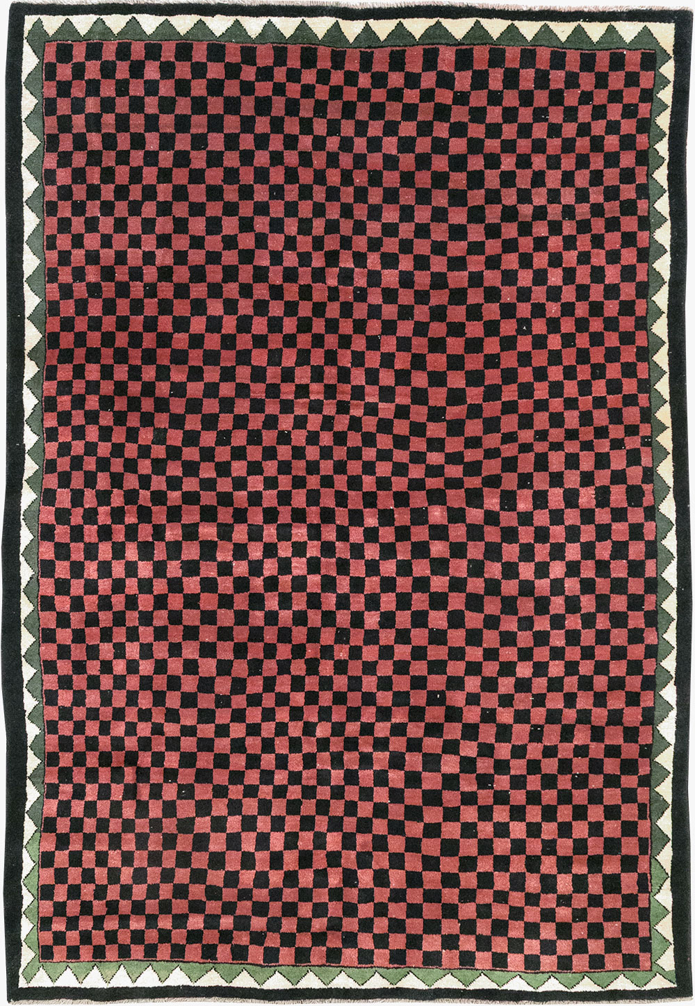 Modern Indian Gabbeh Accent Carpet, No.33163 - Staging