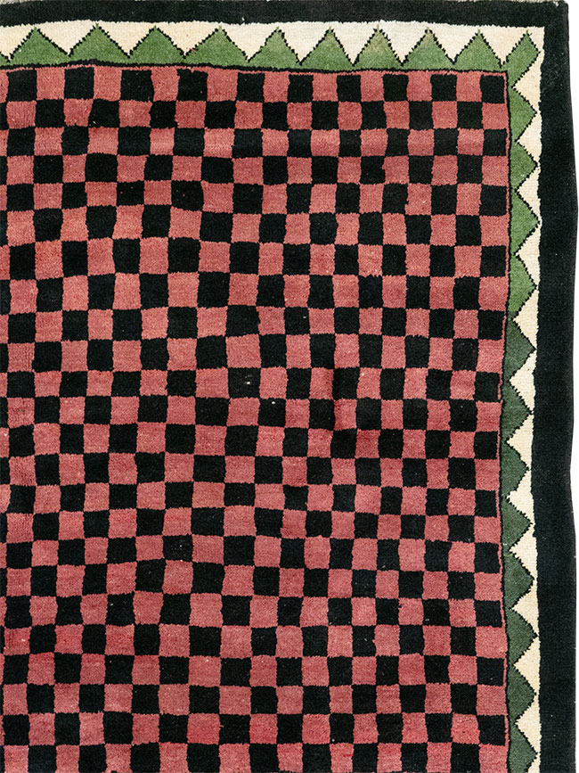 Modern Indian Gabbeh Accent Carpet, No.33163 - Staging