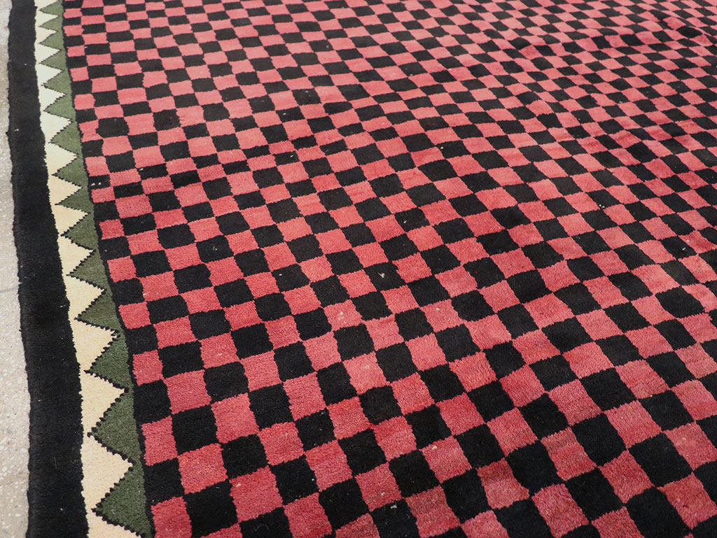 Modern Indian Gabbeh Accent Carpet, No.33163 - Staging