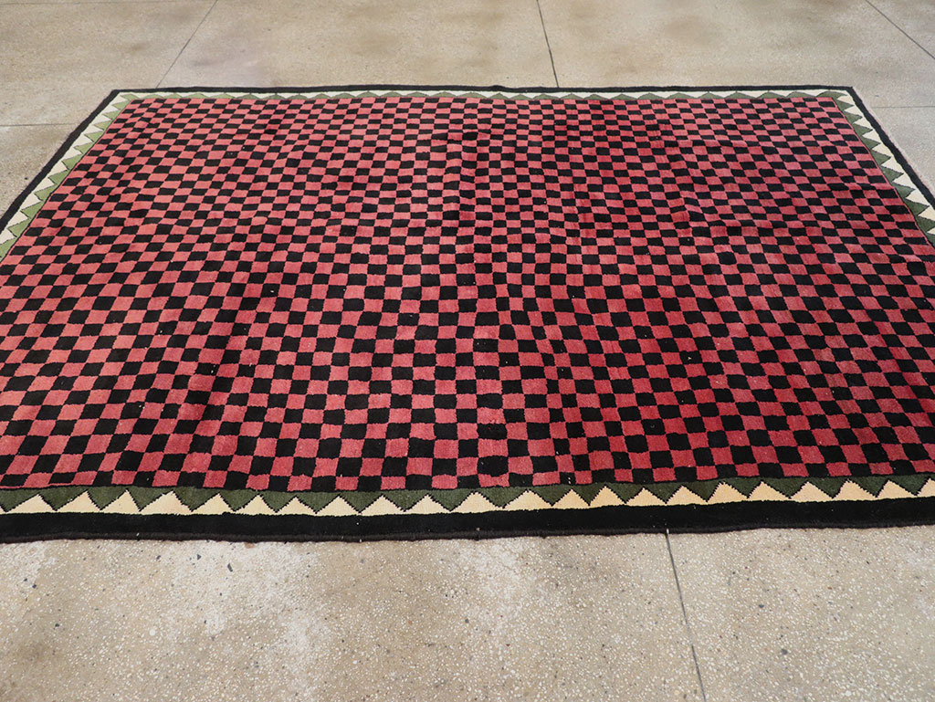 Modern Indian Gabbeh Accent Carpet, No.33163 - Staging