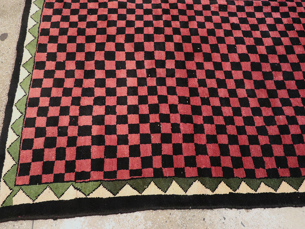 Modern Indian Gabbeh Accent Carpet, No.33163 - Staging