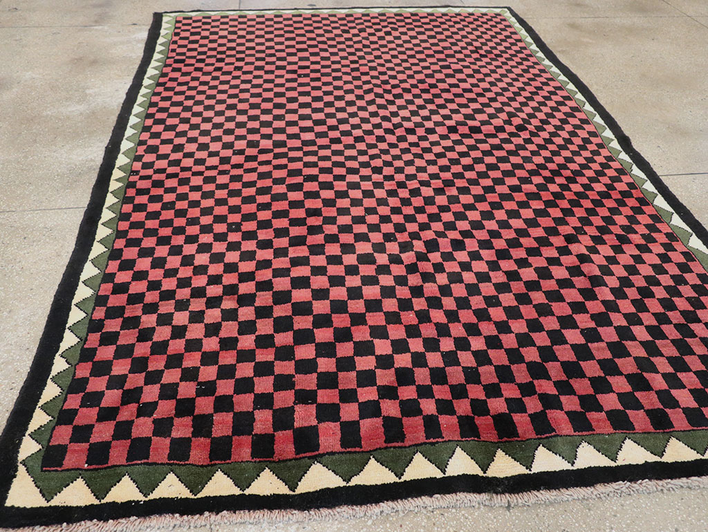 Modern Indian Gabbeh Accent Carpet, No.33163 - Staging
