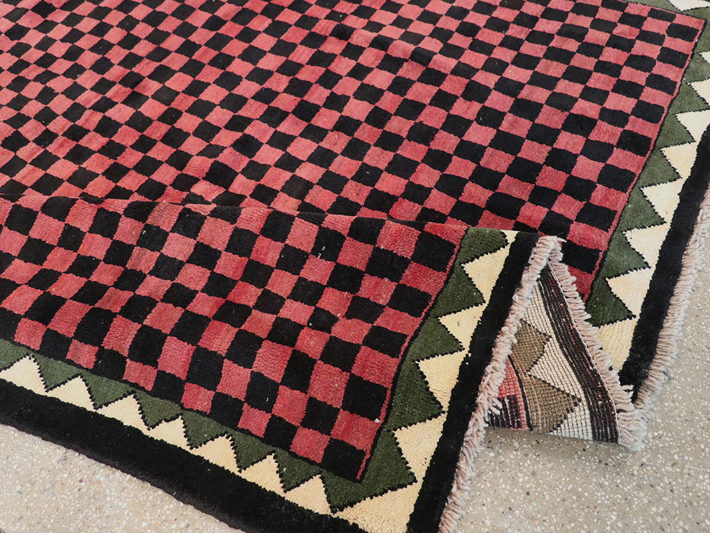 Modern Indian Gabbeh Accent Carpet, No.33163 - Staging