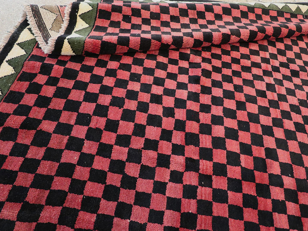 Modern Indian Gabbeh Accent Carpet, No.33163 - Staging