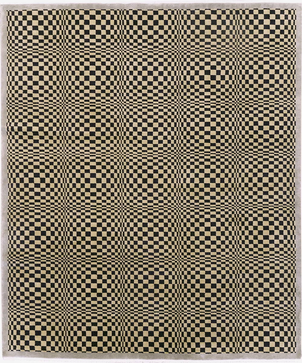 Modern Tibetan Art Deco Room Size Carpet, No.33164 - Staging