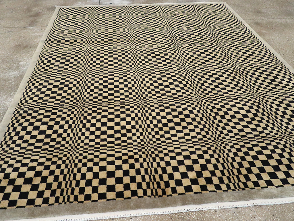 Modern Tibetan Art Deco Room Size Carpet, No.33164 - Staging