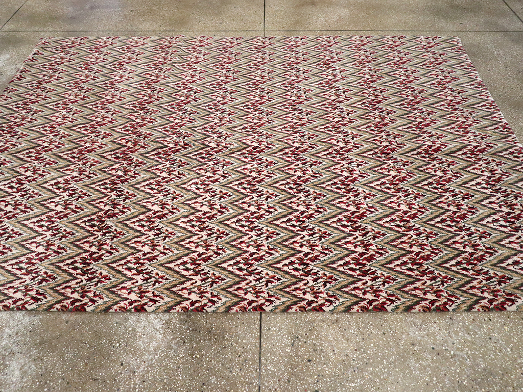 Modern Tibetan Accent Rug, No.33165 - Staging