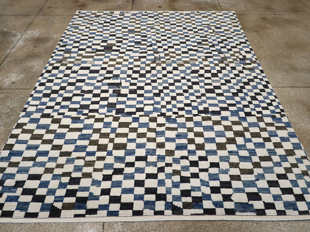 Modern Contemporary Indian Room Size Carpet, No.33167 - Staging