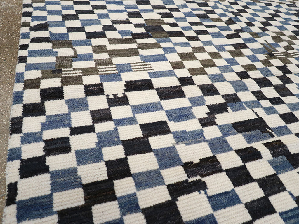 Modern Contemporary Indian Room Size Carpet, No.33167 - Staging