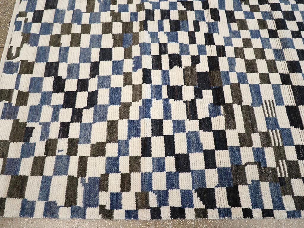 Modern Contemporary Indian Room Size Carpet, No.33167 - Staging