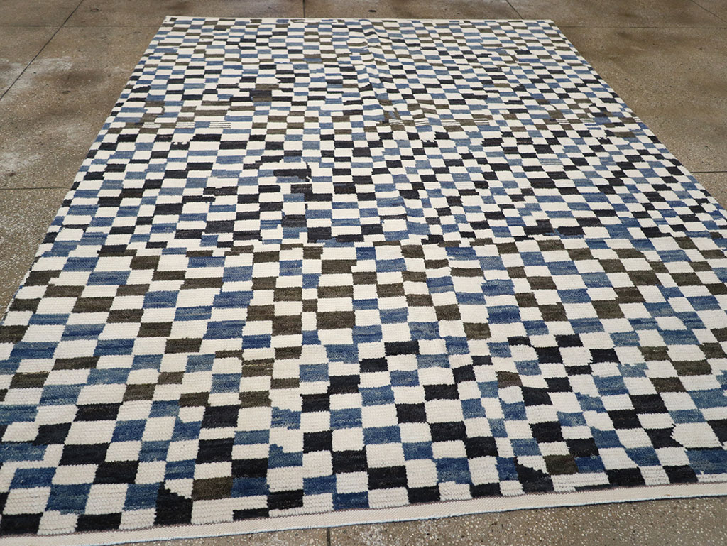 Modern Contemporary Indian Room Size Carpet, No.33167 - Staging