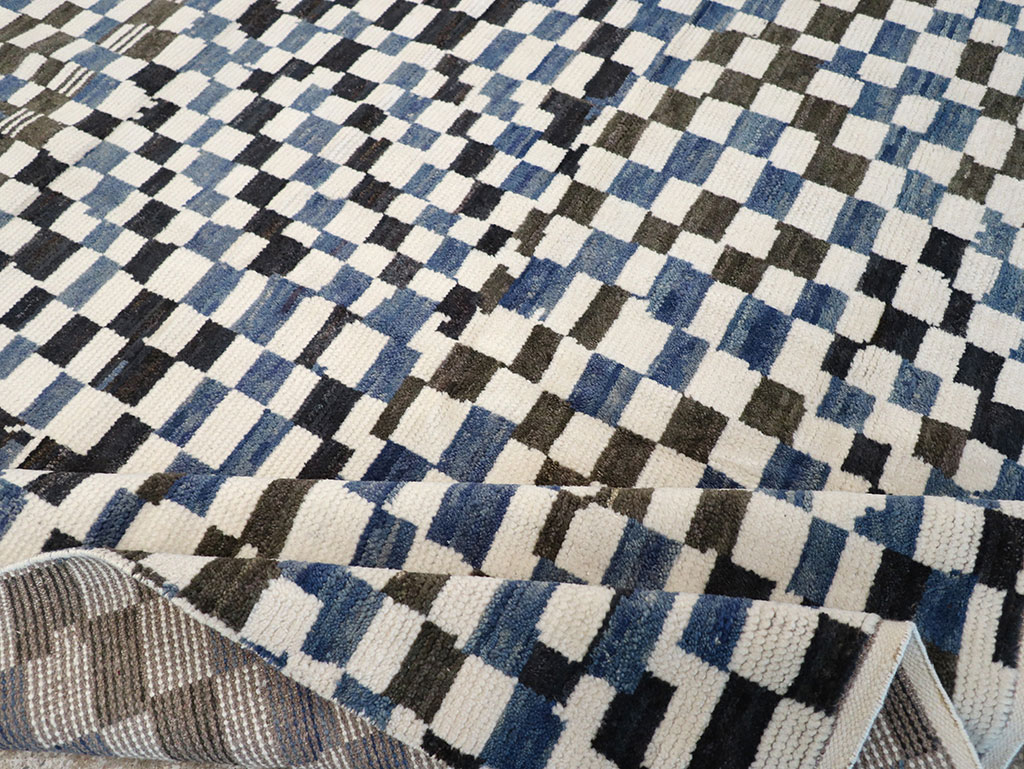 Modern Contemporary Indian Room Size Carpet, No.33167 - Staging