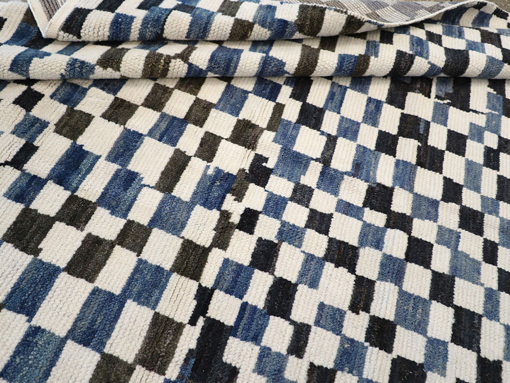 Modern Contemporary Indian Room Size Carpet, No.33167 - Staging