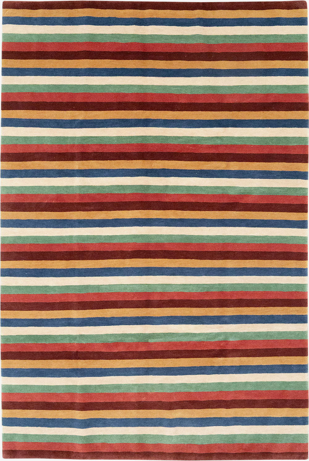 Modern Tibetan Accent Rug, No.33170 - Staging