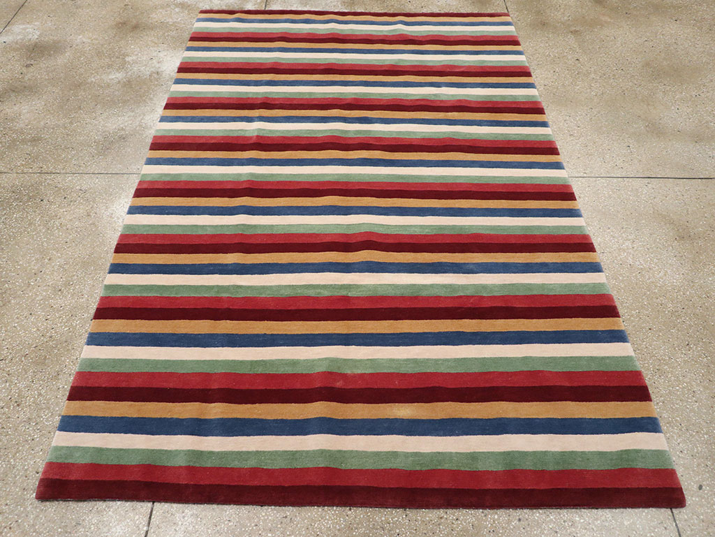 Modern Tibetan Accent Rug, No.33170 - Staging