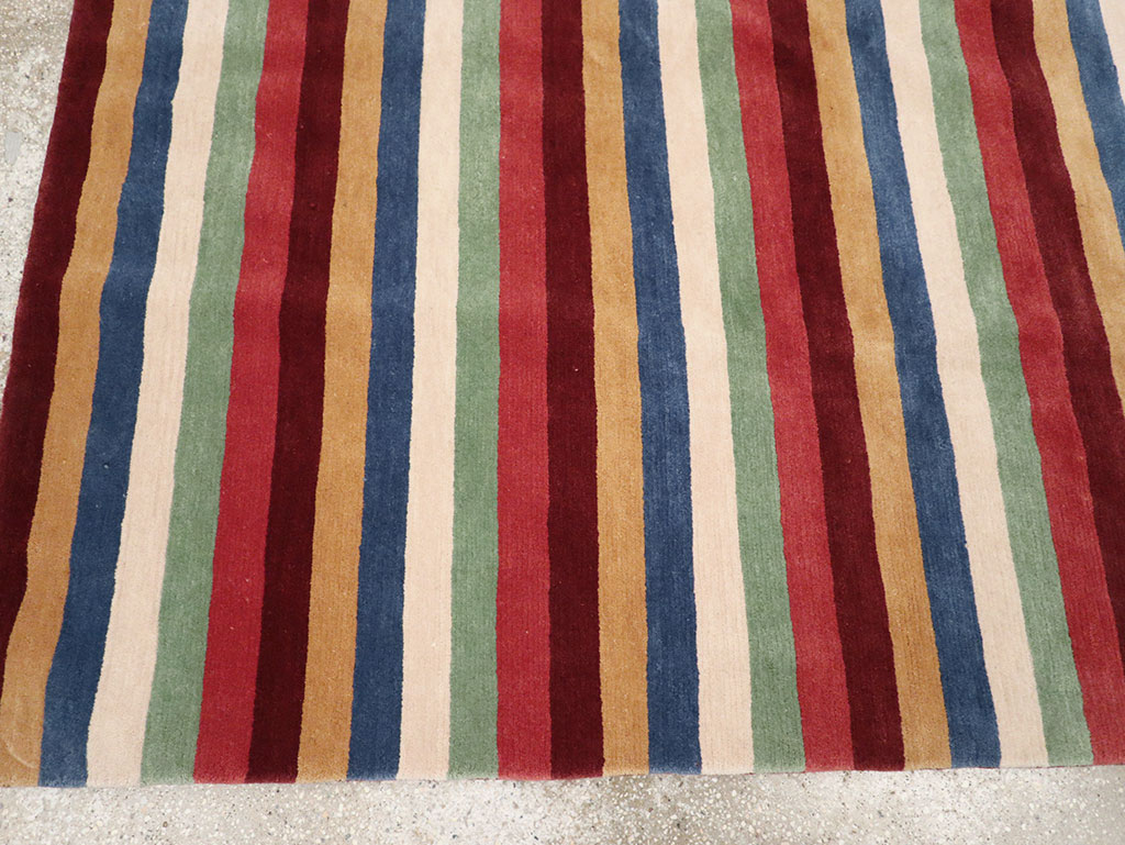 Modern Tibetan Accent Rug, No.33170 - Staging