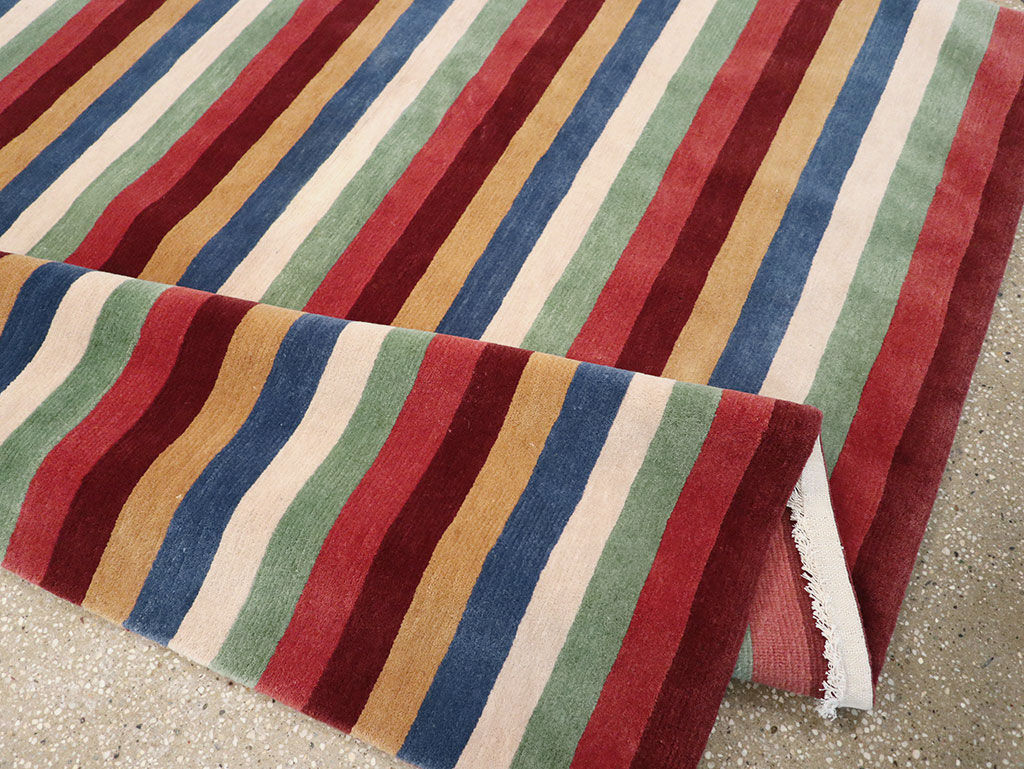 Modern Tibetan Accent Rug, No.33170 - Staging