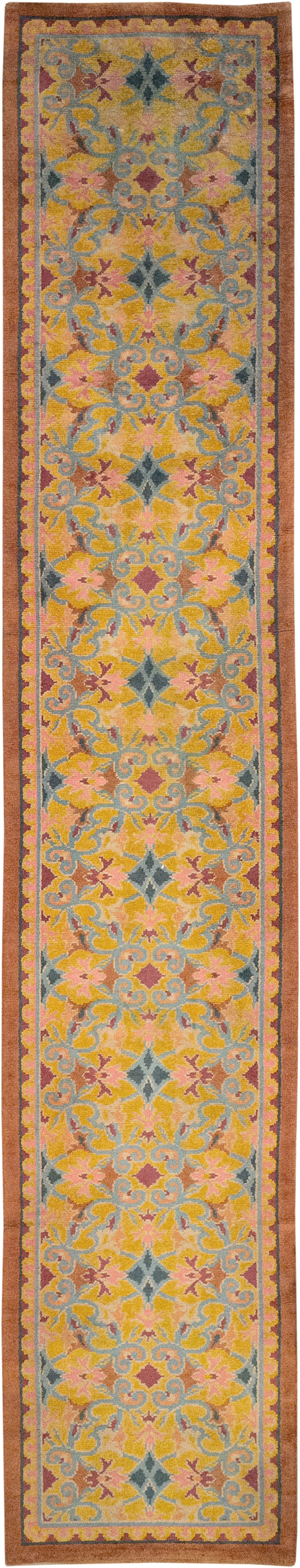 Antique Spanish Savonnerie Long Runner, No.33171 - Staging