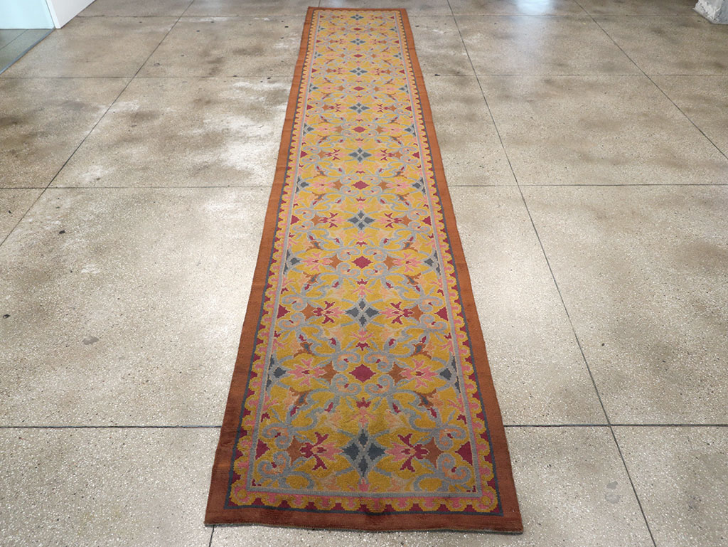 Antique Spanish Savonnerie Long Runner, No.33171 - Staging