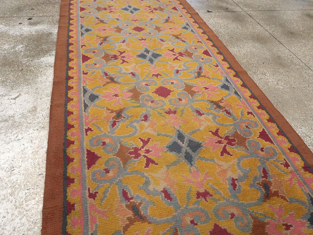 Antique Spanish Savonnerie Long Runner, No.33171 - Staging