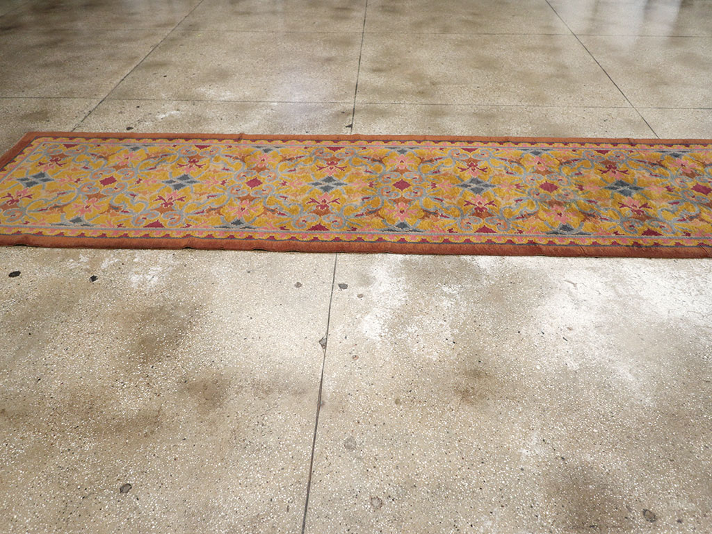 Antique Spanish Savonnerie Long Runner, No.33171 - Staging
