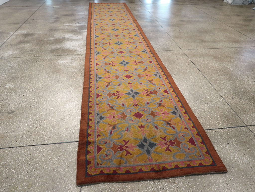 Antique Spanish Savonnerie Long Runner, No.33171 - Staging