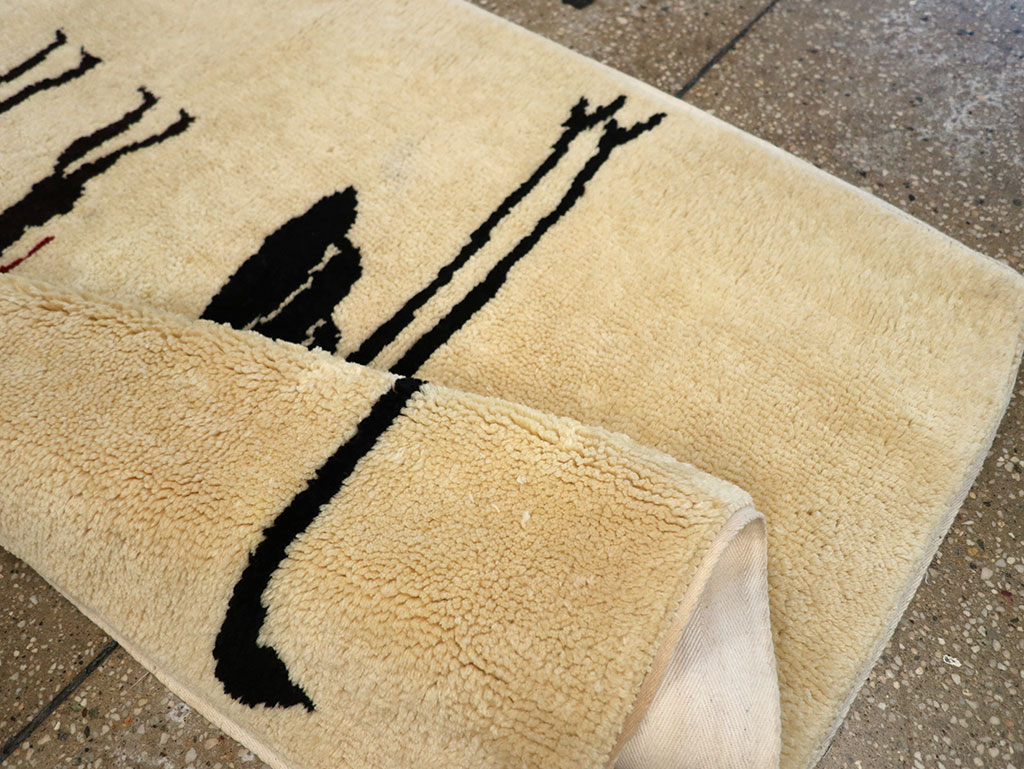 Vintage African Moroccan Pictorial Rug, No.33176 - Staging