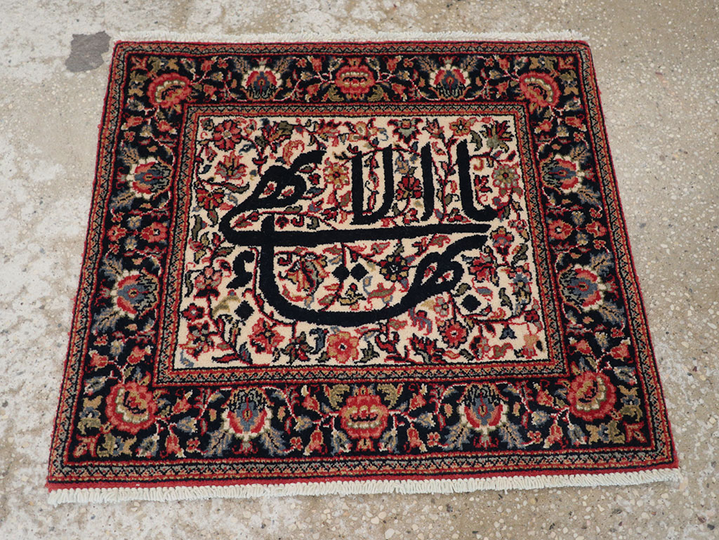 Modern Persian Kashan Pictorial Rug, No.33177 - Staging