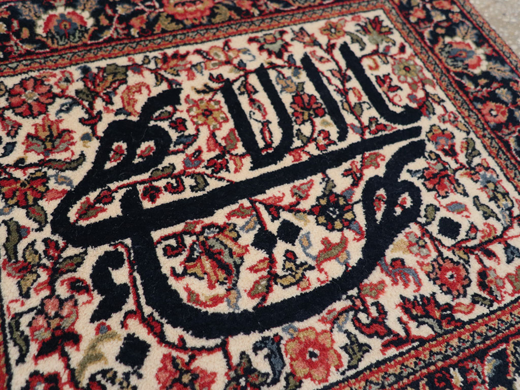 Modern Persian Kashan Pictorial Rug, No.33177 - Staging