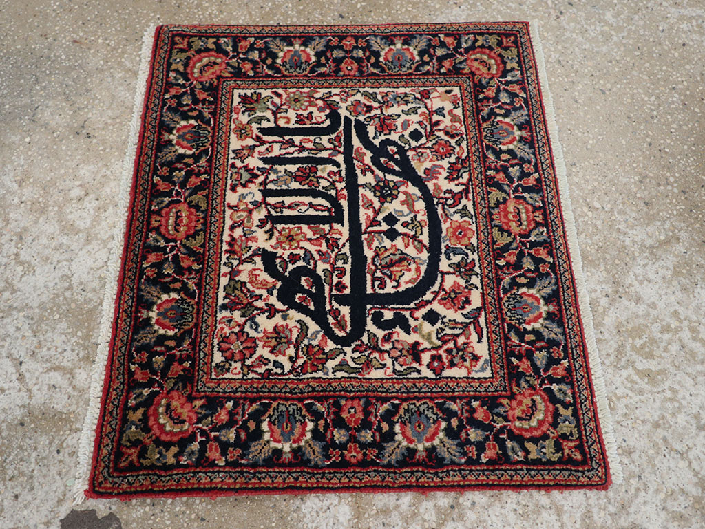 Modern Persian Kashan Pictorial Rug, No.33177 - Staging