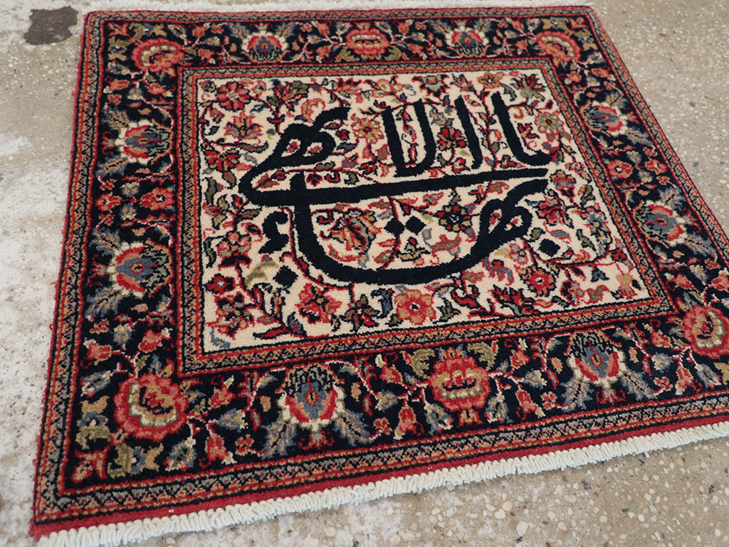 Modern Persian Kashan Pictorial Rug, No.33177 - Staging