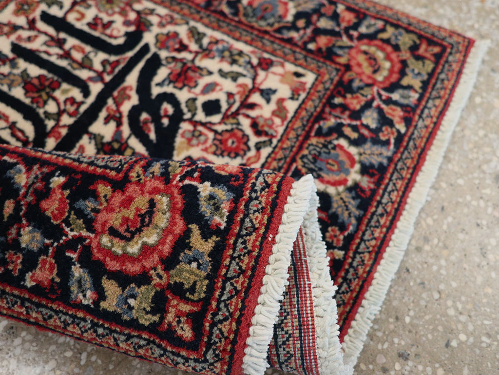 Modern Persian Kashan Pictorial Rug, No.33177 - Staging