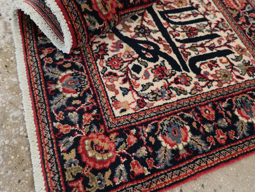 Modern Persian Kashan Pictorial Rug, No.33177 - Staging