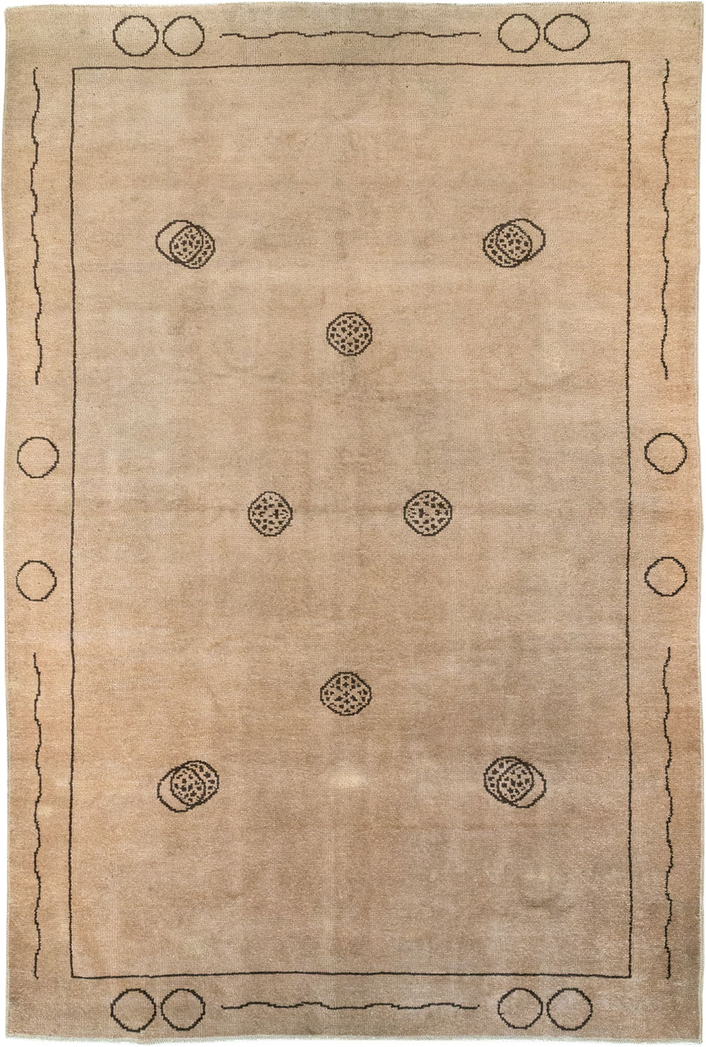 Vintage Chinese Art Deco Room Size Carpet, No.33179 - Staging