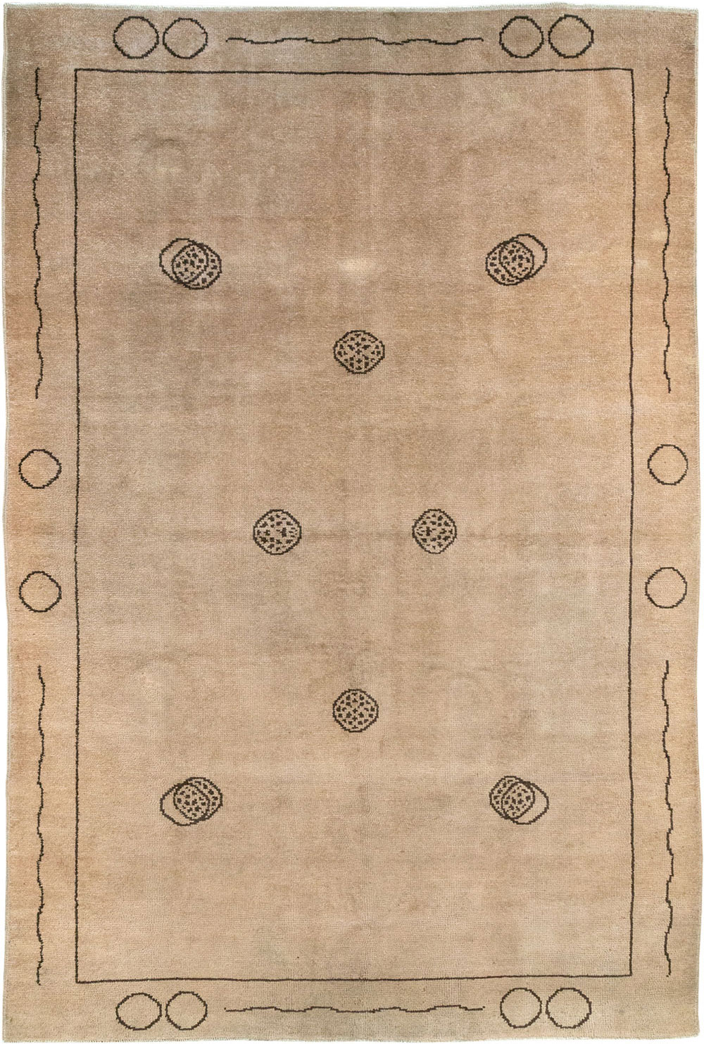 Vintage Chinese Art Deco Room Size Carpet, No.33179 - Staging
