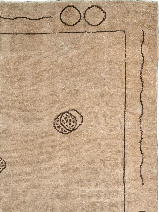 Vintage Chinese Art Deco Room Size Carpet, No.33179 - Staging