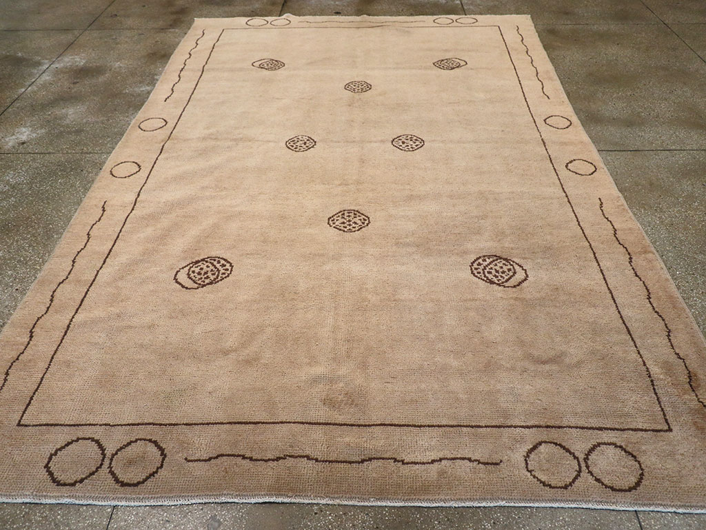 Vintage Chinese Art Deco Room Size Carpet, No.33179 - Staging