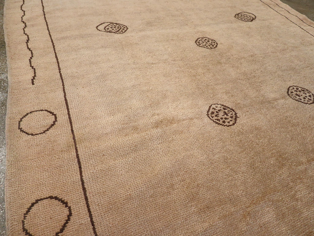 Vintage Chinese Art Deco Room Size Carpet, No.33179 - Staging