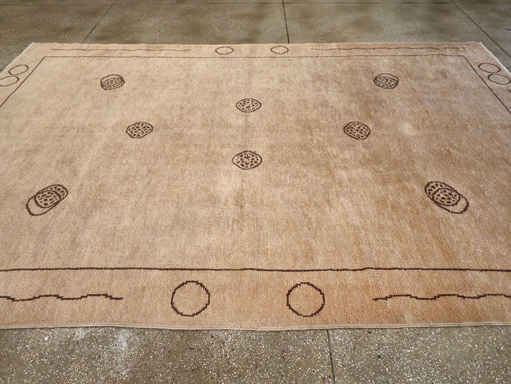 Vintage Chinese Art Deco Room Size Carpet, No.33179 - Staging