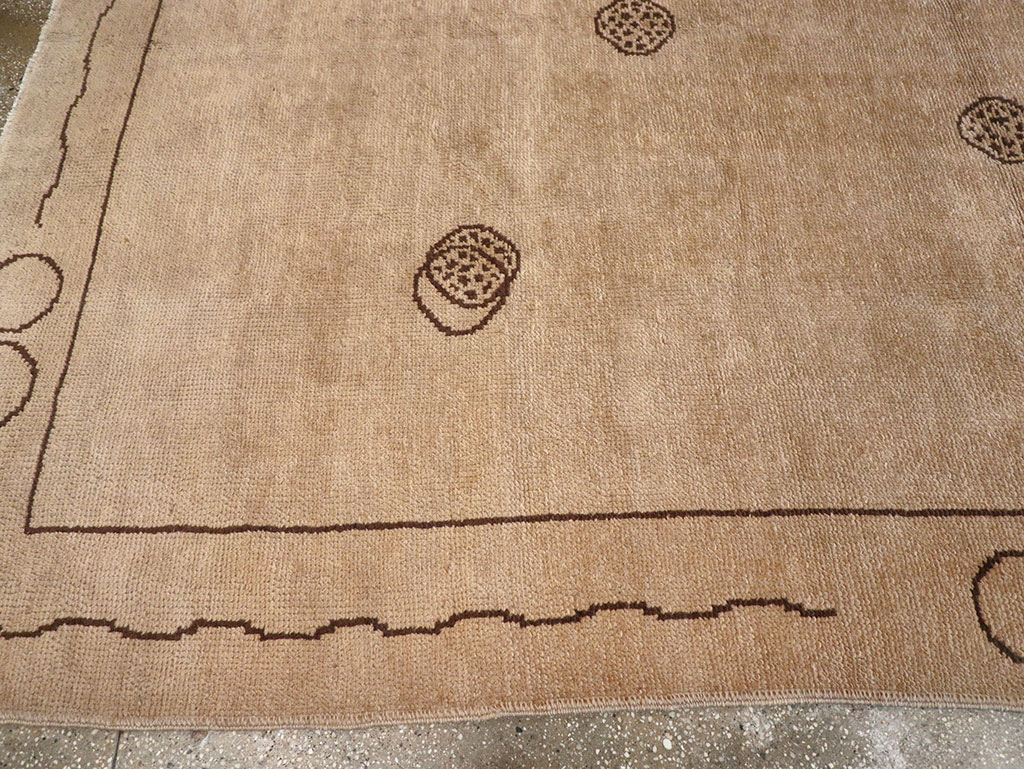 Vintage Chinese Art Deco Room Size Carpet, No.33179 - Staging