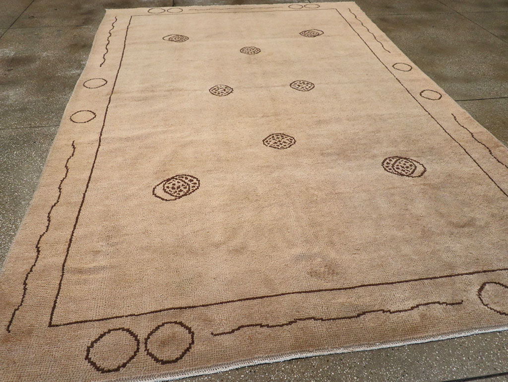 Vintage Chinese Art Deco Room Size Carpet, No.33179 - Staging