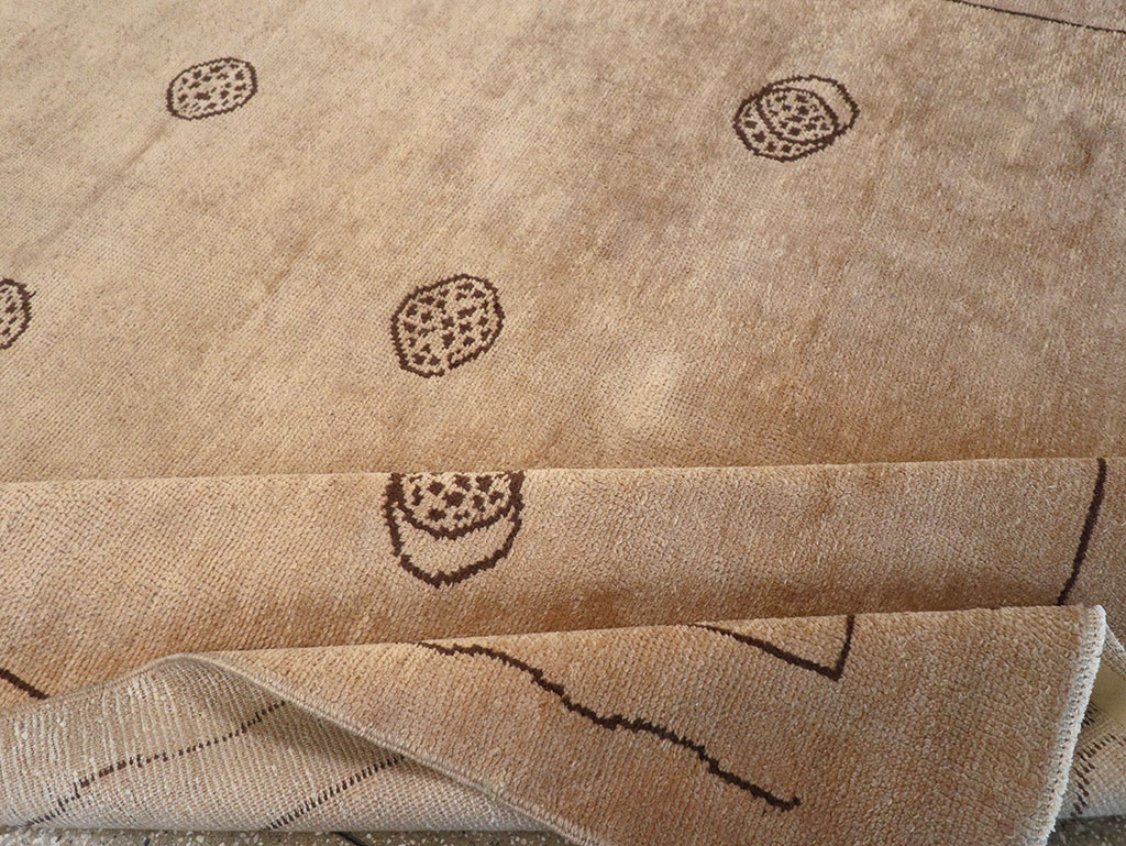 Vintage Chinese Art Deco Room Size Carpet, No.33179 - Staging