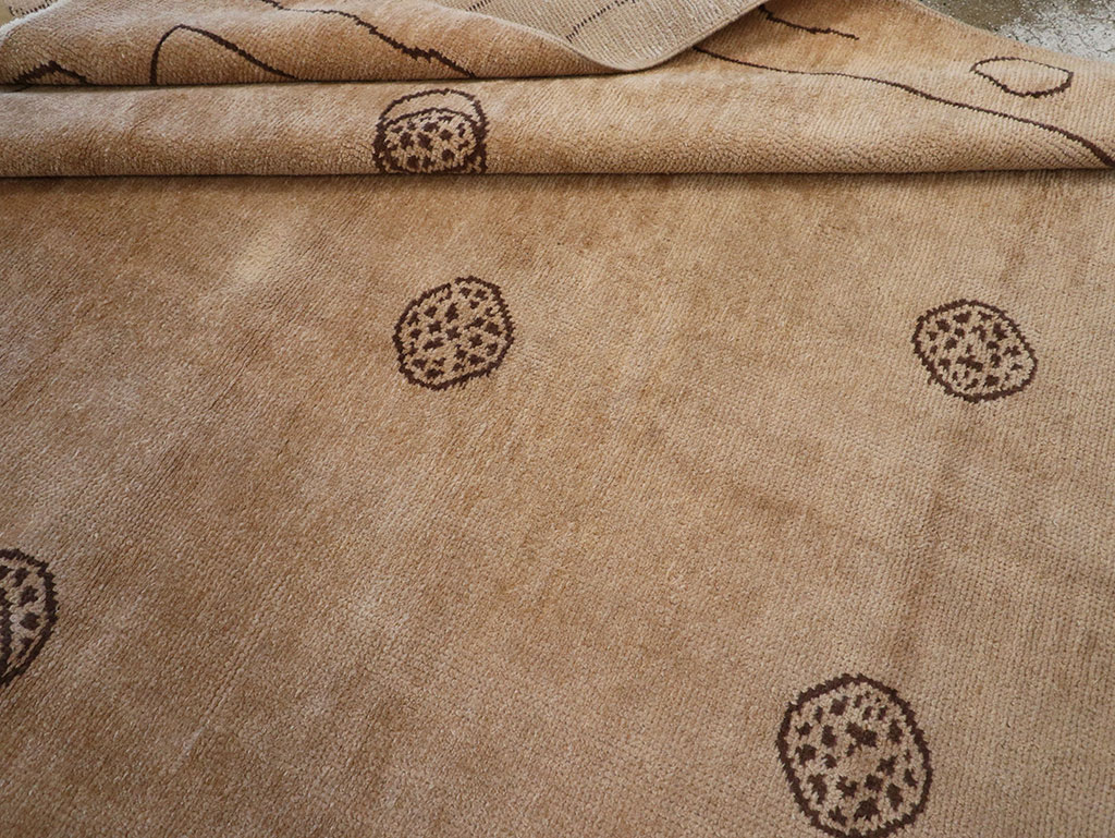 Vintage Chinese Art Deco Room Size Carpet, No.33179 - Staging