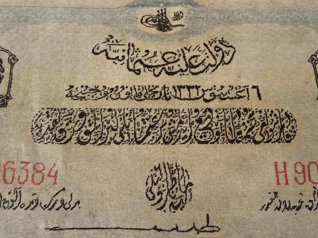 Antique Turkish Sivas Pictorial Rug, No.33181 - Staging