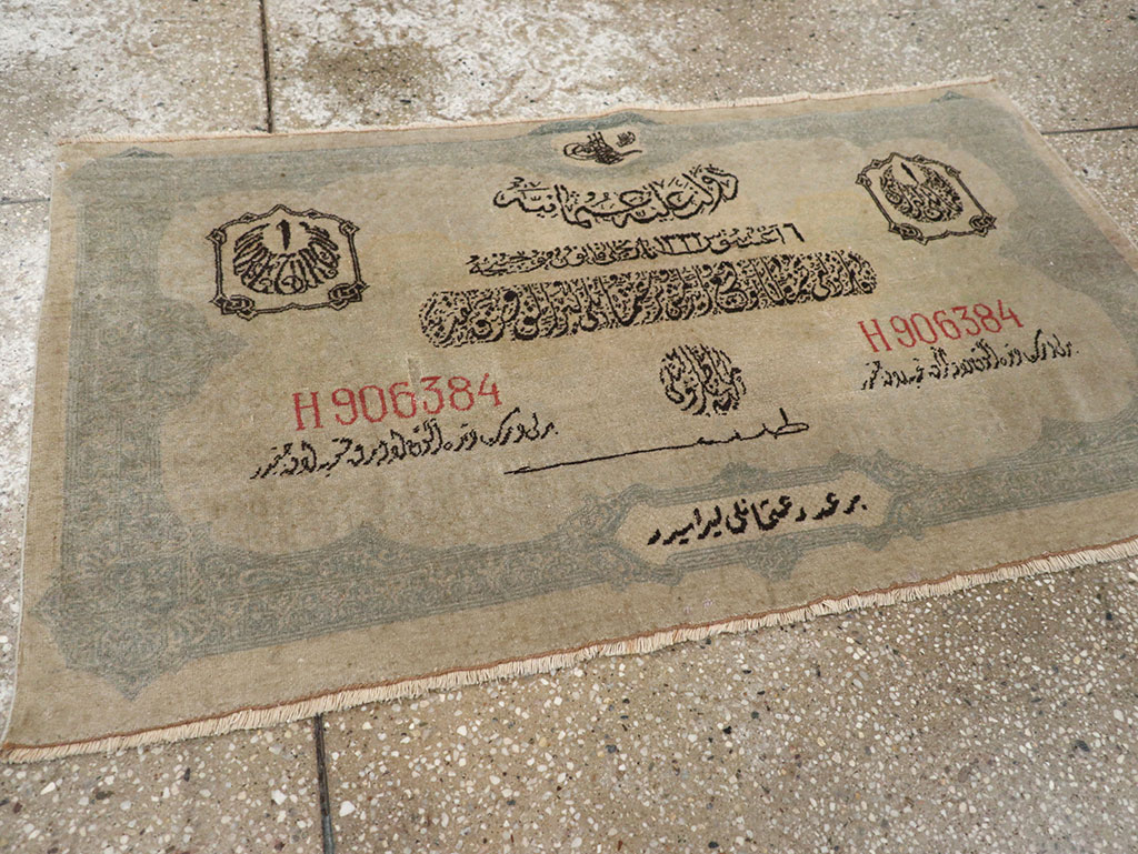 Antique Turkish Sivas Pictorial Rug, No.33181 - Staging