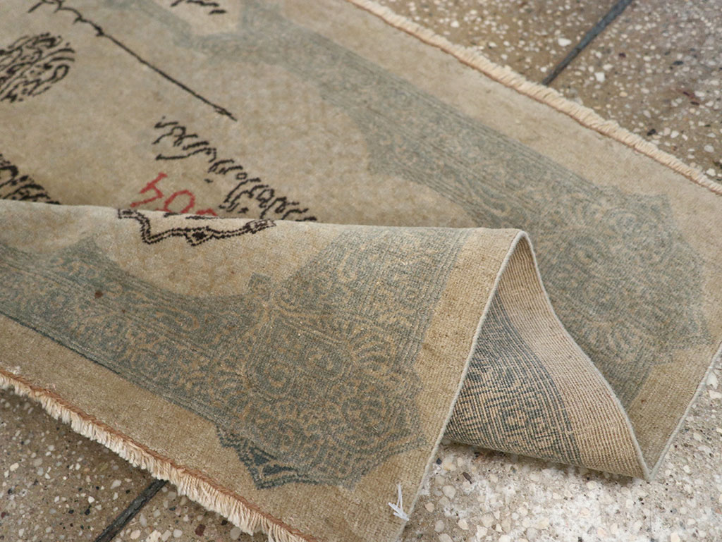 Antique Turkish Sivas Pictorial Rug, No.33181 - Staging