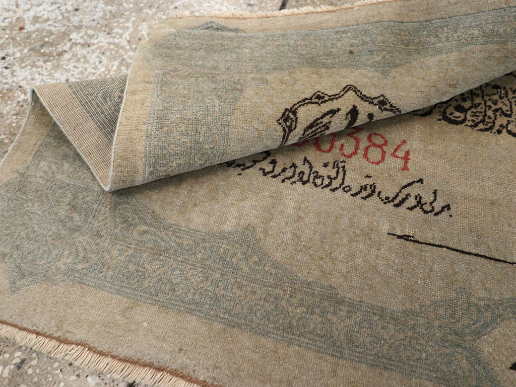 Antique Turkish Sivas Pictorial Rug, No.33181 - Staging