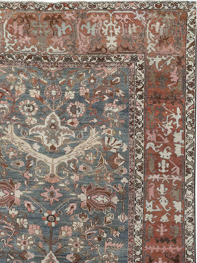 Antique Persian Malayer Room Size Carpet, No.33186 - Staging