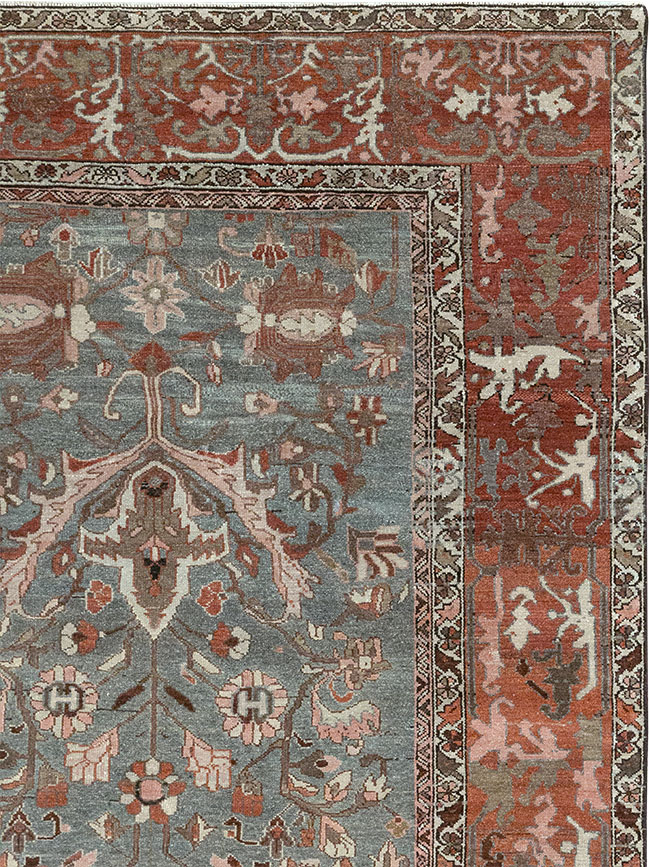 Antique Persian Malayer Room Size Carpet, No.33186 - Staging