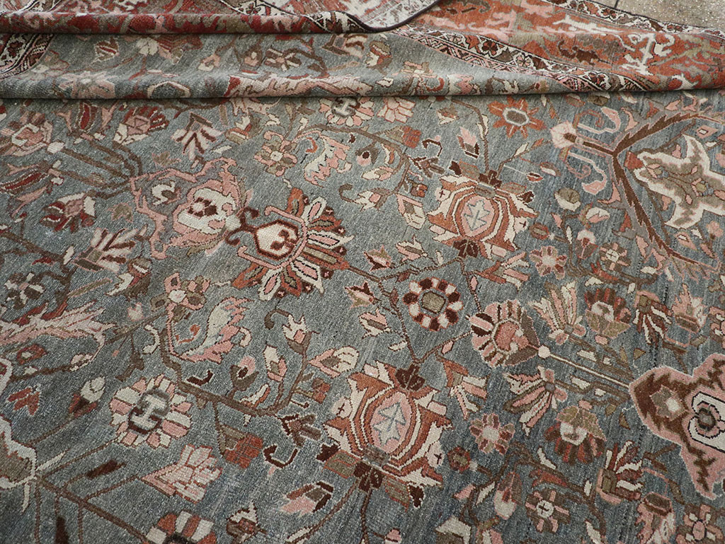 Antique Persian Malayer Room Size Carpet, No.33186 - Staging